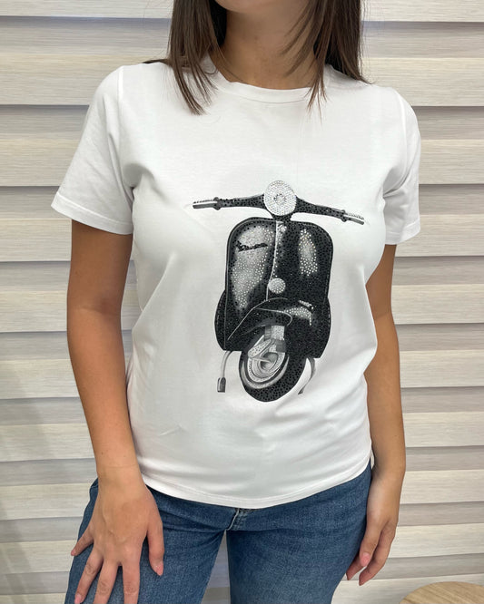T-shirt Vespa Nera